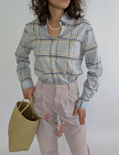 blau kariertes Hemd von Jean Paul Gr.38