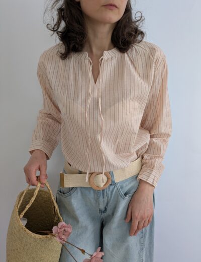 Gestreiftes Baumwollhemd Gr.M Neu