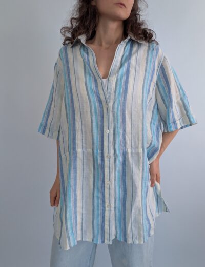 Gestreiftes Leinenhemd Gr.XL