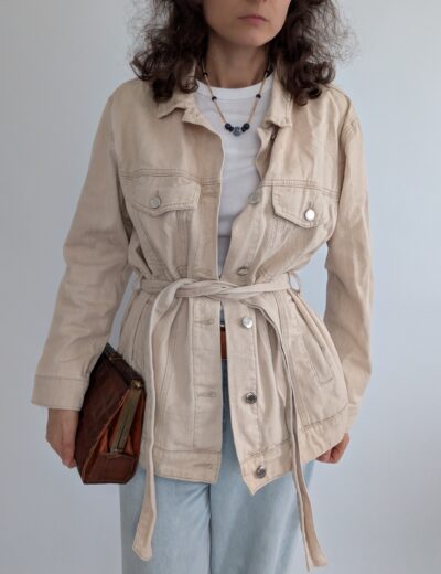 Jeansjacke mit Gürtel Even&Odd Gr.M