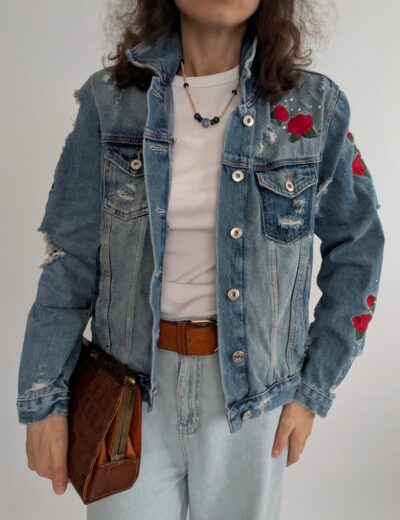 Jacke mit Stickerei Gr.S/M