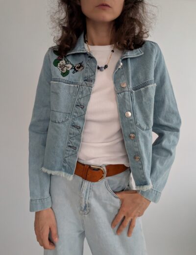 Jacke mit Stickerei Gr.34 H&M coachella