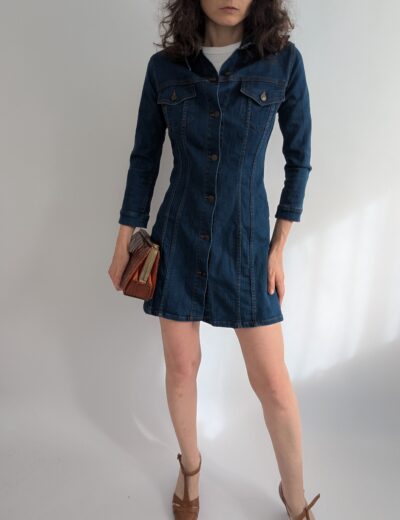 Jeanskleid von Zara Gr. XS