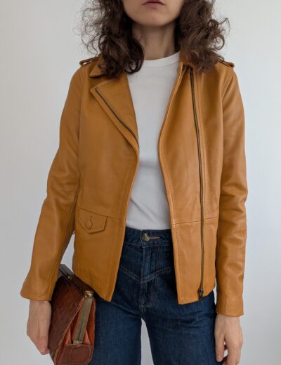 Lederjacke Gr. 34, Rindsleder