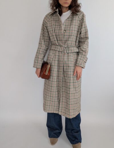 Klassischer karierter Mantel Attentif  Paris Gr.38