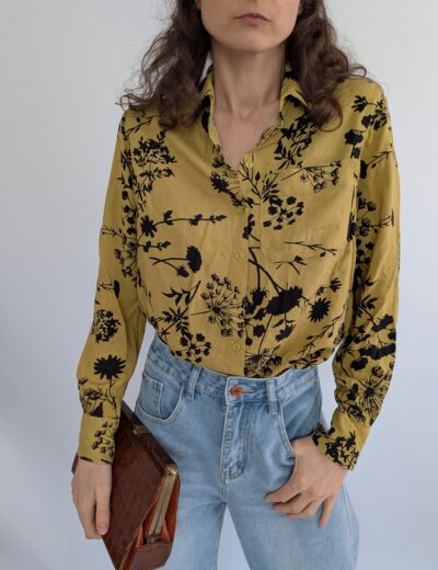 Geblümtes Hemd aus Viskose C&A Gr.34