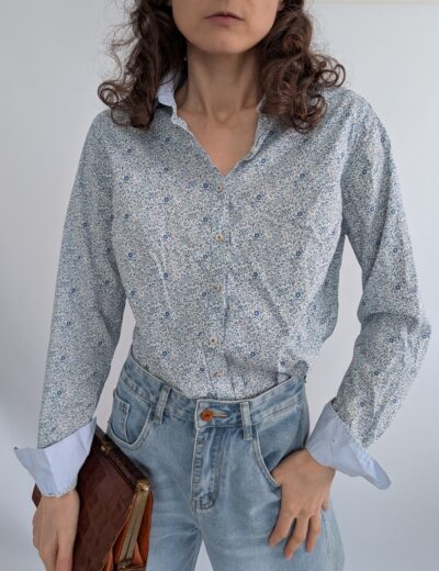 Blumenhemd Gr.40 Top Zustand