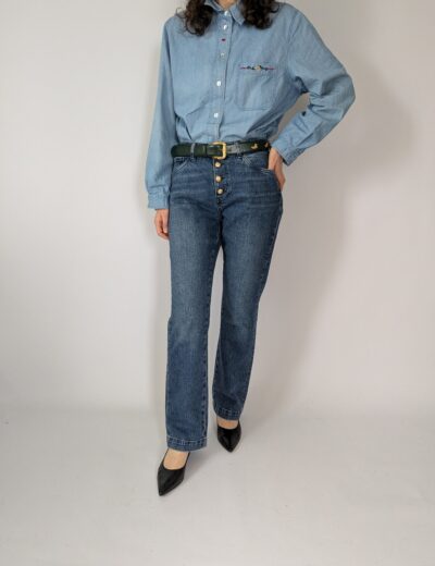 Mos Mosh blue denim jeans with button fly jeans 29/M