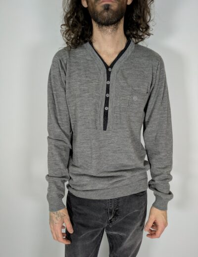 Jack & Jones Herren-Pulli, Grösse M Merinowolle, Grau