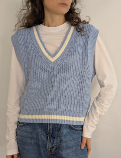 Blaue Weste mit V-Ausschnitt H&M Gr.M