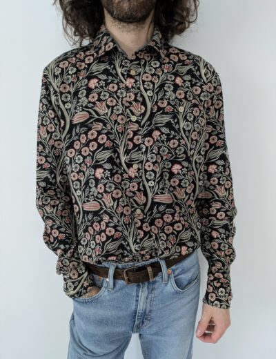 Geblümtes Hemd Gr.M Viskose/Baumwolle