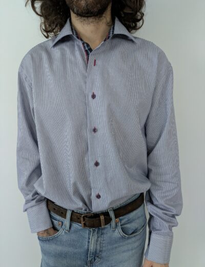 Blau gestreiftes Hemd Vannuci 39/40