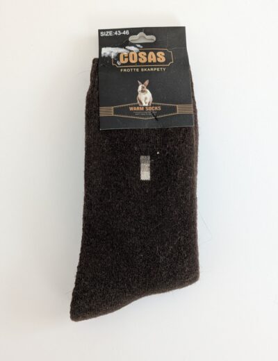 COSAS Herrensocken, Gr. 43-46, warme Wintersocken, Braun