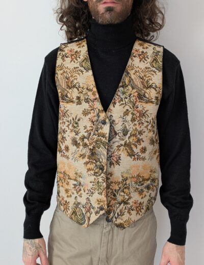 Vintage Weste Gr. S Blumenmuster