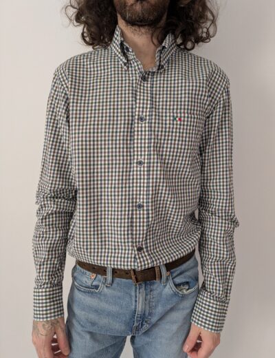 Kariertes Baumwollhemd Gr.M