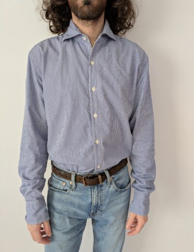 Gestreiftes Hemd mit Futter L/XL