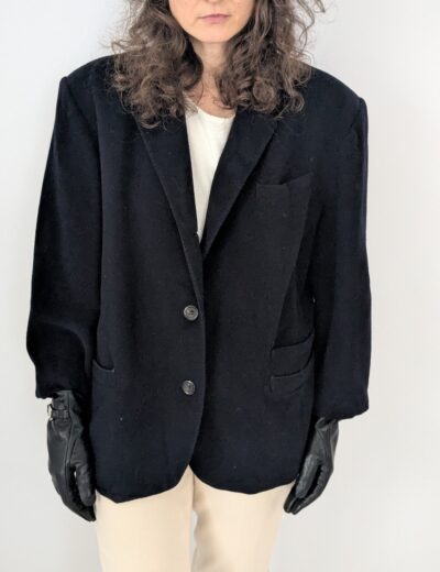 Wollejacke  dunkles Marineblau Gr. XS oversize