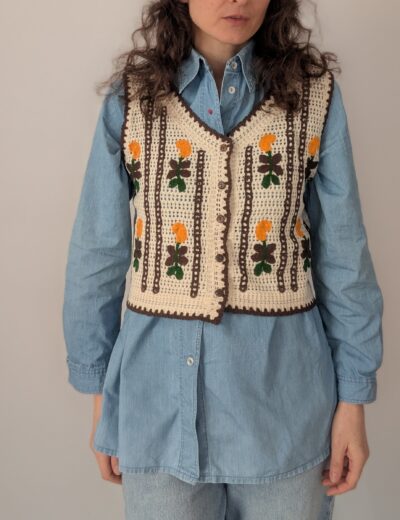 Bestickte Weste Gr.XS