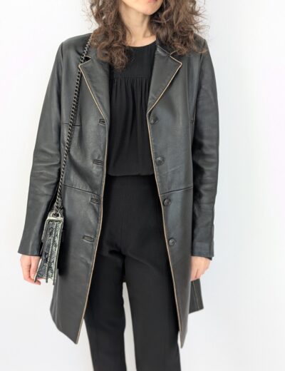 Ledermantel,  Lederlamm 100%, Gr. 38