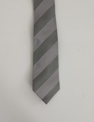 Graue Seidenkrawatte Riccovero