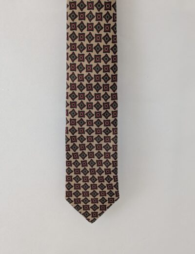 gemusterte Seidenkrawatte