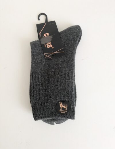 Warme, neue Kaschmir-Socken, Wollsocken, Gr. 39-42, Grau