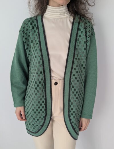 Grüne Strickjacke von Jones Gr.M Wollmischung