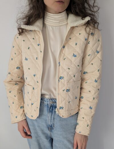 Frühlingsjacke aus Baumwolle, ungetragen Gr. 34/36