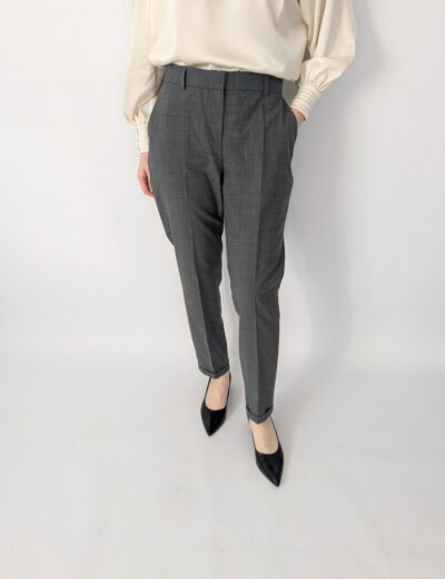 Elegante graue Wollhose, Grösse 40