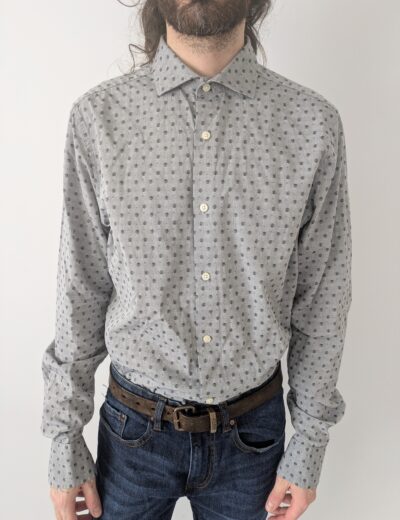 Hemd mit grauen Mustern von Gant Gr.M Slim fit