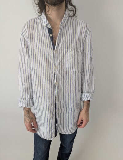 Gestreiftes Leinenhemd, Gr. XXL