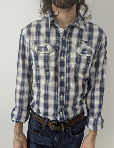 Kariertes Baumwollhemd Gr.M