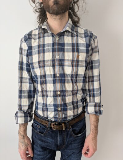 Kariertes Baumwollhemd Gr.S