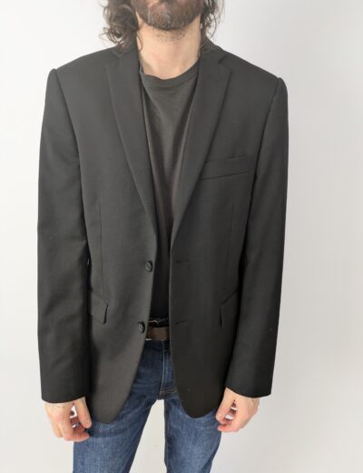 Schwarze Wolljacke Gr.46/S ,slim fit