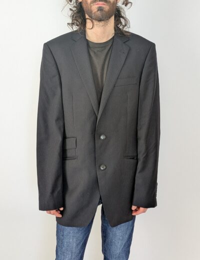 Gestreifte Wolljacke Gr.52 100% Schurwolle