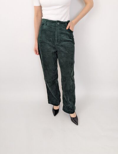 Cordhose von Monki Gr.38, Dunkelgrün