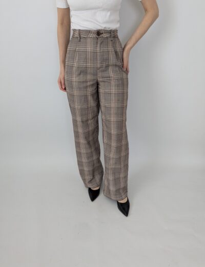 Gerade karierte Hose H&M Gr.34