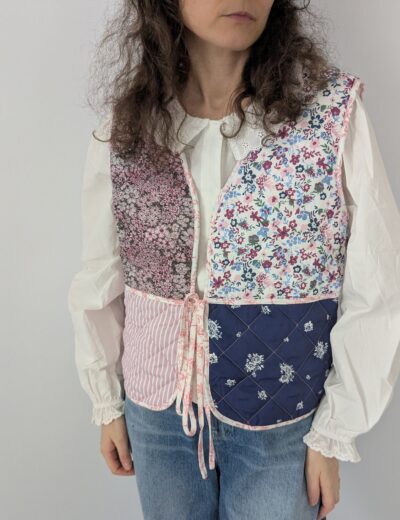 Patchwork-Weste Gr.M