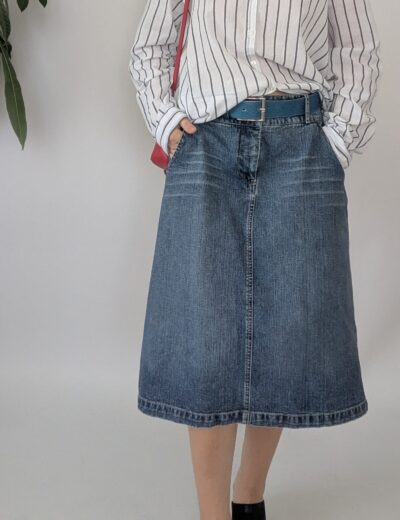 Asymmetrischer Jeansrock Gr.40