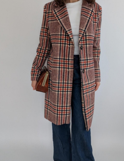 Karierter Mantel von C&A Gr.36 Herbst