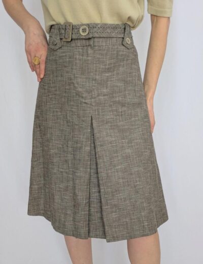 Faltenrock Gr.40 NEXT, neu 18% Leinen