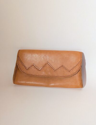 Kuverttasche aus Leder, Vintage