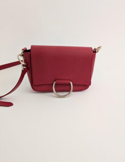 Rote Tasche aus Naturleder von Zara