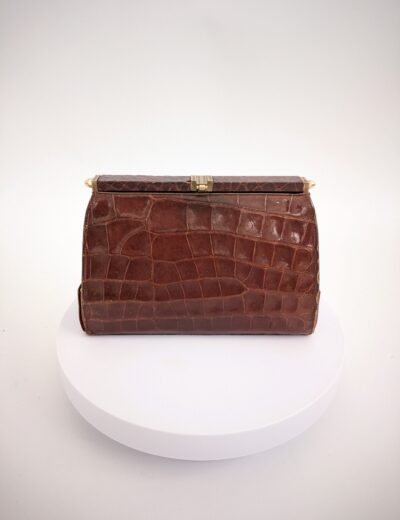 Vintage- Tasche aus Naturleder