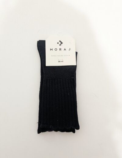Schwarze Viskose-Socken 38-41