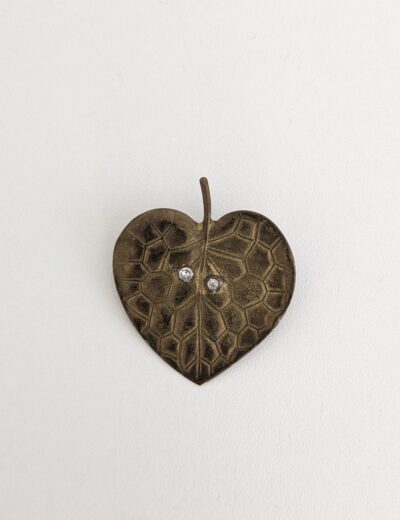 Metallbrosche - Blatt