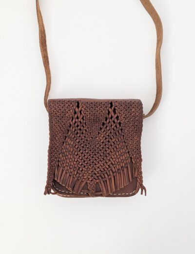 Geflochten Handtasche aus Naturleder