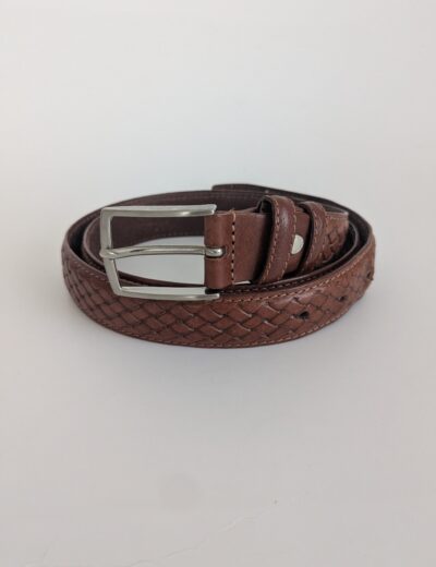 Geflochtener Gürtel aus Leder 120