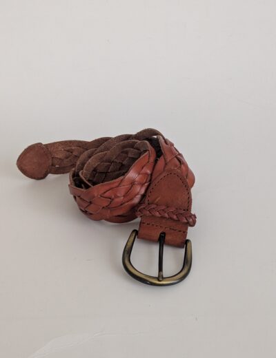 Geflochtener Ledergürtel S