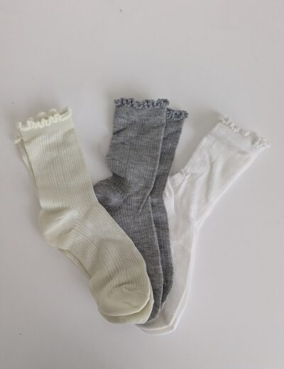 Rüschensocken 3-set 35-36